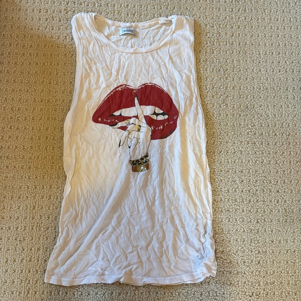 Lauren Moshi Lips Tank Top